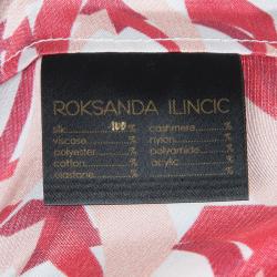 مملوكة مسبقًا Roksanda Ilincic Orange Printed Silk Top S