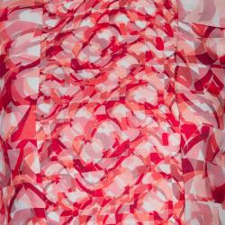 مملوكة مسبقًا Roksanda Ilincic Orange Printed Silk Sleeveless Dress S