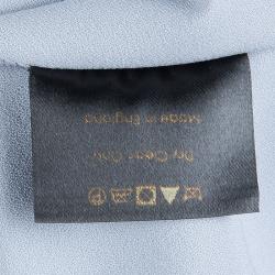 Pre Owned توب روكساندا ايلينسيك أزرق واسع بأكمام طويلة L