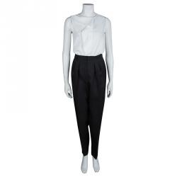 Pre Owned Roksanda Ilincic Dark Grey Wool Trousers S