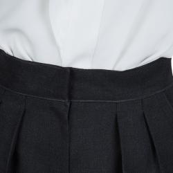 Pre Owned Roksanda Ilincic Dark Grey Wool Trousers S