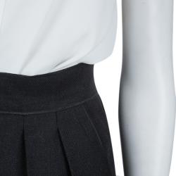 Pre Owned Roksanda Ilincic Dark Grey Wool Trousers S