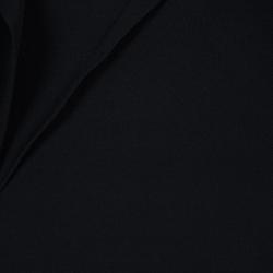 Pre Owned Roland Mouret Black Asymmetric Neck Detail Cap Sleeve Dress S