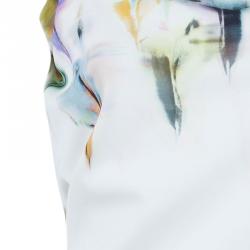 Pre Owned Roland Mouret Watercolored Draped Top M