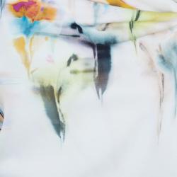 Pre Owned Roland Mouret Watercolored Draped Top M