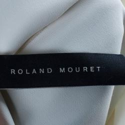 Pre Owned Roland Mouret Watercolored Draped Top M