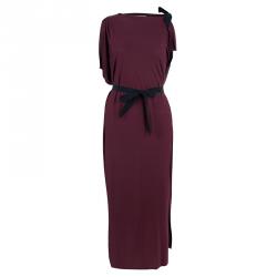 Pre Owned Roland Mouret Burgundy Dress M