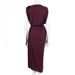 Pre Owned Roland Mouret Burgundy Dress M
