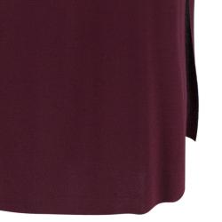 Pre Owned Roland Mouret Burgundy Dress M