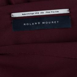 Pre Owned Roland Mouret Burgundy Dress M