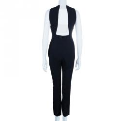 Pre Owned Roland Mouret Monochrome Jumpsuit M
