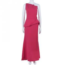 Pre Owned Roland Mouret Limited Edition Gabelle Stretch Crepe Dress XL