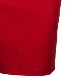 Pre Owned Roland Mouret Red Structured Dress M