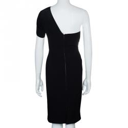 Pre Owned Roland Mouret Black Lyford One Shoulder Dress M