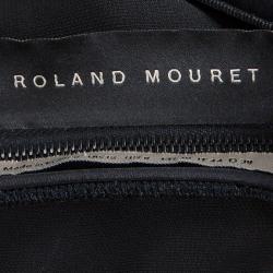 Pre Owned Roland Mouret Black Lyford One Shoulder Dress M