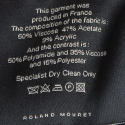 Pre Owned Roland Mouret Black Lyford One Shoulder Dress M