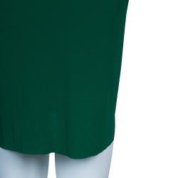Pre Owned Roland Mouret Green Draped Dress S