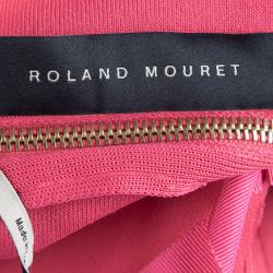 Pre Owned Roland Mouret Pink Knit Bodycon Sleeveless Dress M