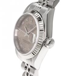 Pre Owned Rolex Pink Stainless Steel Datejust Women's Wristwatch 26MM