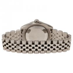 مملوكة مسبقًا ساعة يد نسائية رولكس ديت جست صدف ستانلس ستيل وألماس 31 مم