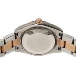 Pre Owned Rolex Pink Stainless Steel and 18K Rose Gold Datejust 178273 Women's Wristwatch 31MM