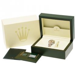 Pre Owned Rolex Pink Stainless Steel and 18K Rose Gold Datejust 178273 Women's Wristwatch 31MM