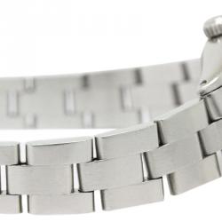 Pre Owned ساعة يد نسائية رولكس أويستر بيربيتشوال ستانلس ستيل عاجية 24 مم