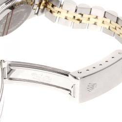 مملوكة مسبقًا Rolex Champagne 18K Yellow Gold and Stainless Steel Datejust Women's Wristwatch 26MM