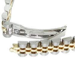 Pre Owned ساعة يد نسائية رولكس ديتجاست ستانلس ستيل وذهب أصفر عيار 18 صدف 26مم