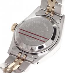 مملوكة مسبقًا ساعة يد نسائية رولكس ديتجاست ستانلس ستيل وذهب أصفر عيار 18 سوداء 26مم