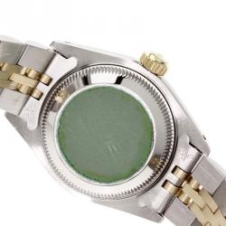 مملوكة مسبقًا Rolex Champagne 18K Yellow Gold and Stainless Steel Datejust Women's Wristwatch 26MM