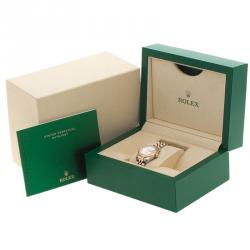 Pre Owned Rolex Mother Of Pearl Rose Gold & Stainless Steel Datejust 179171 Women's Wristwatch 26MM