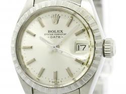 مملوكة مسبقًا Rolex Silver Stainless Steel Oyster Perpetual Women's Wristwatch 26MM