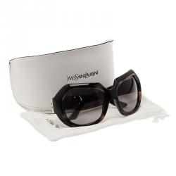 مملوكة مسبقًا Saint Laurent Paris Brown 6376 Square Sunglasses