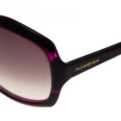 Pre Owned Saint Laurent Paris Purple 6375 Sunglasses