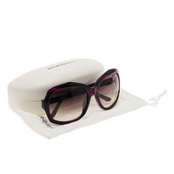 Pre Owned Saint Laurent Paris Purple 6375 Sunglasses
