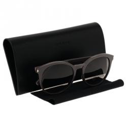 مملوكة مسبقًا Saint Laurent Paris Grey Round Sunglasses