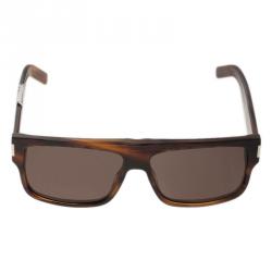 Pre Owned Saint Laurent Paris Brown W18EJ Sunglasses
