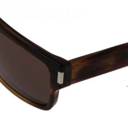 Pre Owned Saint Laurent Paris Brown W18EJ Sunglasses