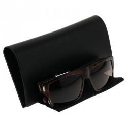 Pre Owned Saint Laurent Paris Brown W18EJ Sunglasses