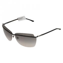 Pre Owned Saint Laurent Paris Black 6361 Rimless Sunglasses 