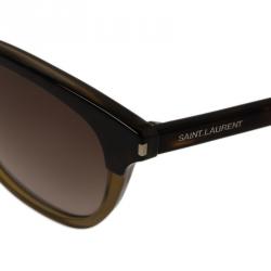 مملوكة مسبقًا نظارة سان لوران باريس عين القطة ثنائية اللون