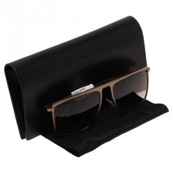 مملوكة مسبقًا Saint Laurent Paris Bronze Omaha Sunglasses