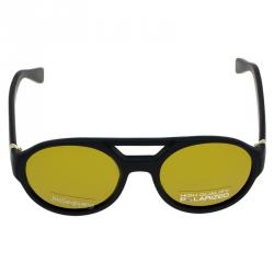 مملوكة مسبقًا Saint Laurent Paris Black 2316 Polarized Aviators