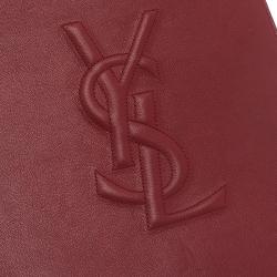 Pre Owned Saint Laurent Paris Red Leather Belle Du Jour iPad Sleeve