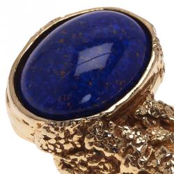 Pre Owned خاتم سان لوران باريس أرتي ذهبي مقاس 60