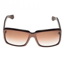 Pre Owned Saint Laurent Paris Brown YSL6110 Square Sunglasses