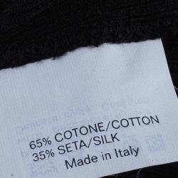 Pre Owned Saint Laurent Paris Black Top Size S