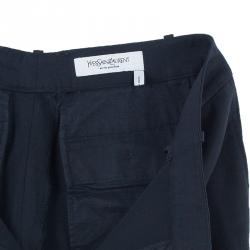 Pre Owned Saint Laurent Paris Black Trousers M