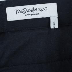 Pre Owned Saint Laurent Paris Black Trousers M